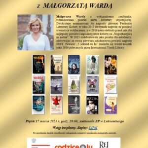 Spotkanie autorskie z Małgorzatą Wardą